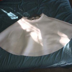 White puff skirt